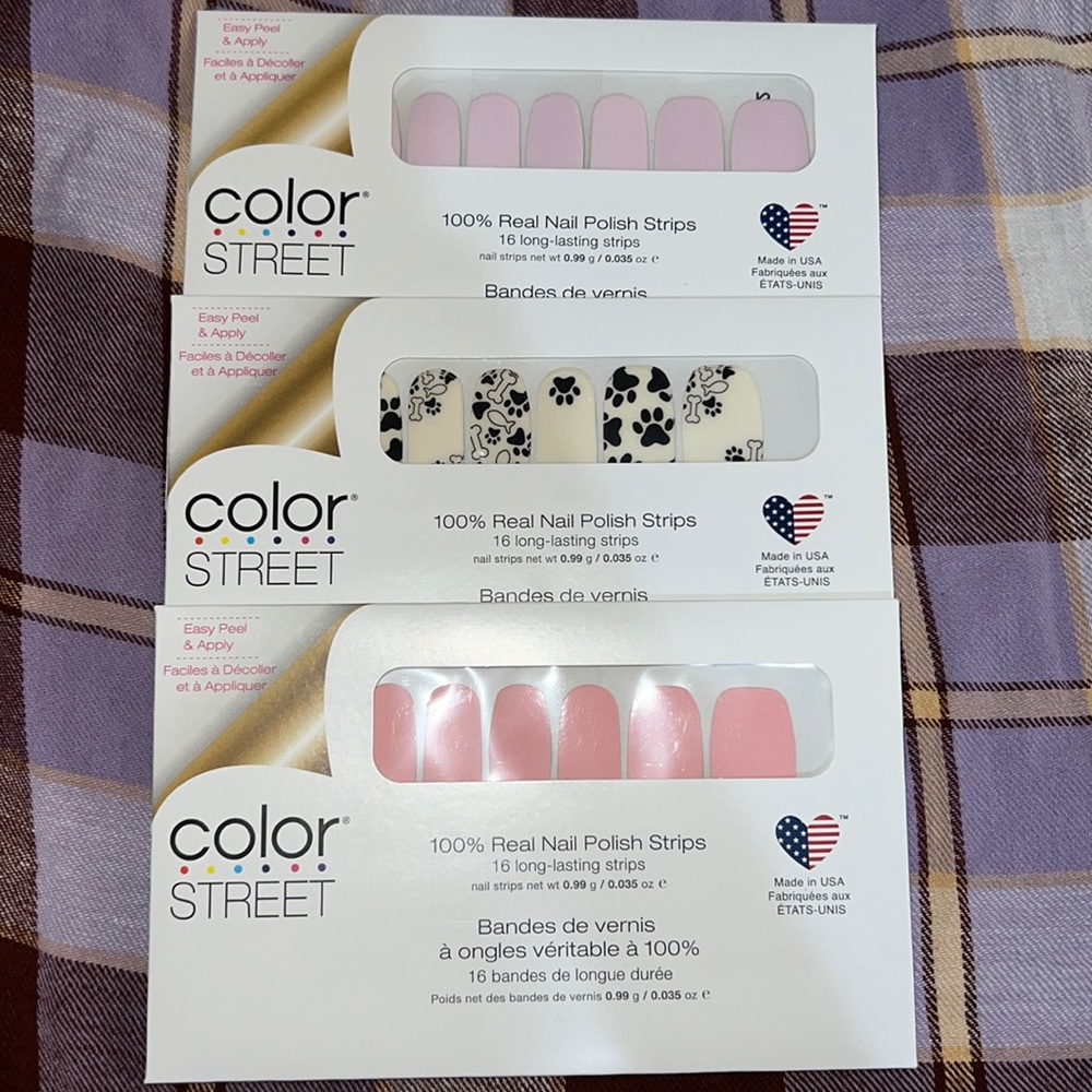 Color street nail strips 3 sets